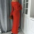 thumbnail image 6 of SELONE Winter Wedding Guest Dresses for Women Elegant Dresses Long Sleeve Formal Cocktail Dresses Maxi Rehearsal Dinner Dress Off the Shoulder Evening Dresses Bodycon Formal Prom Dresses Party Dresses, 6 of 9