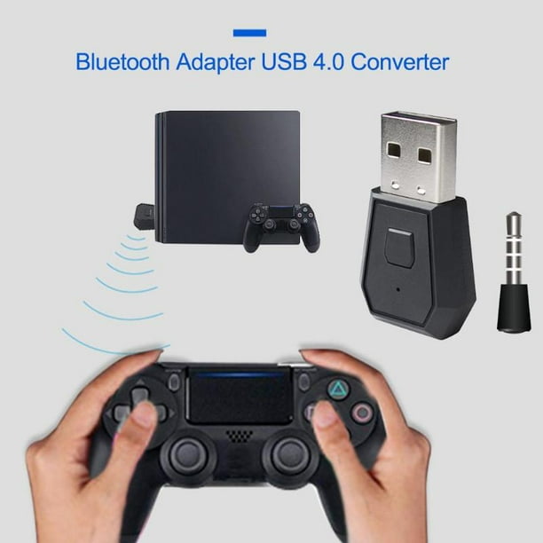 Adaptateur USB Bluetooth pour casque PS4 Récepteur portable Gampad Stable  USB Dongle Adaptateur Bluetooth Adaptateur sans fil Couleur: noir