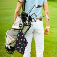 thumbnail image 5 of Naloa Colorful Ping Pong Rackets Golf Towel Golf Gift for Men and Women Golf Towel with Carabiner Clip to Quickly Remove Mud, Dirt and Sweat, 5 of 8