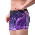 thumbnail image 2 of Fuzoiu Purple Bubble Abstract Art Print Men's Ultra Breathable Underwear,No Riding Up Boxer Briefs with ComfortFlexible Waistband-Large, 2 of 5