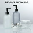 thumbnail image 6 of 410ml Glass Liquid Soap Dispenser with Stainless Press for Hand Sanitizers Lotion Bottle, 6 of 11