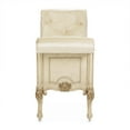 thumbnail image 4 of Michael Amini Platine de Royale Velvet Accent Bench - Champagne Ivory, 4 of 10