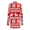 thumbnail image 5 of WXLWZYWL Christmas Cardigans for Women Loose Fit Open Front Cardigan Cute Reindeer Long Sleeve Lightweight Draped Sweater Outwear, 5 of 6