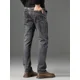 thumbnail image 5 of Pantalones vaqueros elásticos para hombre, pantalones vaqueros elásticos para hombre, pantalones de trabajo elásticos, rectos, de algodón, de invierno, tallas grandes, ropa de otoño barata de lujo, 5 of 5