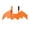 B002- Orange, variant on Black Felt Cat Bat Wings with Jingle Bells for Halloween Cat, Cat Halloween with Kitten Accessories and Scary, for Cat with Black Wings and Jingle Bells for Halloween