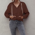thumbnail image 2 of Chandail à Capuche Imprimé à Manches Longues pour Femmes, Doux et Confortable, Décontracté pour Automne Hiver, 2 of 7