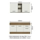 thumbnail image 3 of Cocina Integral 150cm Marrón/Blanco Agata Madesa, 3 of 5
