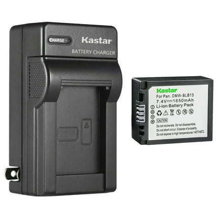 Kastar 1-Pack Battery and AC Wall Charger Replacement for Panasonic DMW-BLB13 DMW-BLB13E DMW-BLB13GK DMW-BLB13PP Battery DE-A49 DE-A49A DE-A49B DE-A49C Charger Lumix DMC-GF1EG DMC-GF1GH Camera