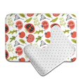 thumbnail image 6 of Yiaed Tomatoes Print Bathroom Mat Set 2 Pieces Mat Anti-Skid Pad Ultra Soft and Absorbent Bathroom Bath Mat Contour Bath Rugs for Toilet Base, 6 of 6