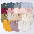 thumbnail image 4 of YOUYEDIAN Baby Bibs for Drooling and Teething Newborn Cute Drool Bibs Infant Casual Bibs for Baby Boy Girl (Pink, One Size), 4 of 4
