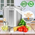 thumbnail image 6 of Nutrichef 40 Quart Heavy Duty Induction Soup Pot W/ Stainless Steel Lid & Strong Riveted Handles, 6 of 8