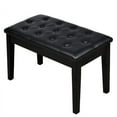 thumbnail image 7 of Piano Bench with Padded Cushion and Music Book Storage Compartment, Duet Wooden Seat, 13.7 x 29.5 x 20 inches, Load 440lb Black, 7 of 7