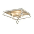 thumbnail image 4 of Millennium Lighting 13" 3-light Metal Flushmount Ceiling Light in Brushed Pewter, 4 of 6