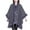 #0317-Gray, variant on Pounoo Women's Fashion Plaid Shawl Fuzzy Fleece Collar Trim Warm Wrap Cape Fuzzy Soft Comfort Thermal Shawl Winter Outwear Gift