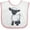 White and Pink, variant on Inktastic Cute Little Lamb Boys or Girls Baby Bib