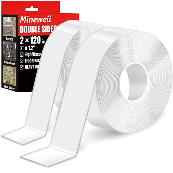 Cinta de doble cara de alta resistencia Mineweii 3 m x 3,7 cm