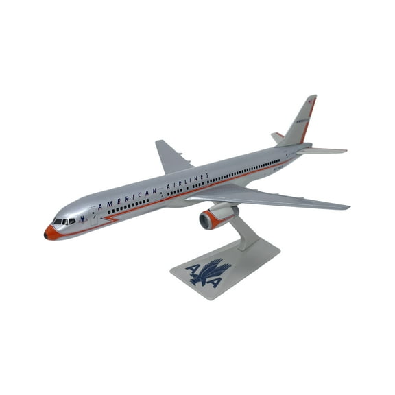 Flight Miniatures American 40th Anniversary 757-200 1:200 Scale - Plastic Snap-Fit Model Airplane - Collectible Replica of American Airlines Aircraft - Part #ABO-75720H-200