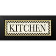 thumbnail image 2 of PI Studio 24x11 Black Modern Framed Museum Art Print Titled - Kitchen Checks, 2 of 5
