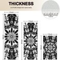 thumbnail image 4 of Black White Tie Dye Mandala Pattern Kitchen Rugs Sets Of 3,Kitchen Runner Rugs Non Skid Washable,Decorative Kitchen Floor Mats for Kitchen,Sink,Laundry,17"x30"+ 17"x47" + 17"x59", 4 of 6