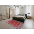 thumbnail image 5 of Ahgly Company Machine Washable Indoor Rectangle Industrial Modern Red Area Rugs, 8' x 10', 5 of 7