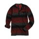 thumbnail image 2 of Univibe Mens Ls Stripe Henley Shirt, Negro, Mediano Univibe henley, 2 of 2