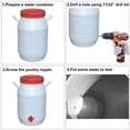 thumbnail image 4 of Chicken Quail Waterer, Strong and Durable Automatic Nipples, Stainless Steel Lever for Rust-Free Performance, Dribble Dish Minimizes Wastage, 4 of 5