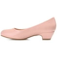 thumbnail image 3 of Journee Womens Saar Comfort Insole Round Toe Block Heel Pumps, Widths Available, 3 of 10
