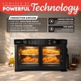 thumbnail image 4 of Gourmia Toaster Oven Air Fryer with French Doors, 6-Slice Capacity, Temperature Probe, Black, 4 of 10