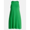 thumbnail image 6 of Time and Tru Women’s Sleeveless Knit Swing Dress, Sizes XS-XXXL, 6 of 6