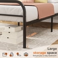 thumbnail image 4 of Gianna Full Metal Platform Bed Frame with Steel Slat Support, Underbed Storage, No Box Spring Needed, Easy Assembly, 4 of 6