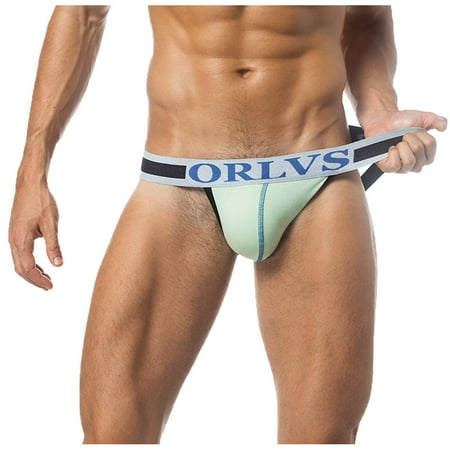 

Umitay Men Double Thong Panties fascinating Solid Brief Thong Breathable Underpants