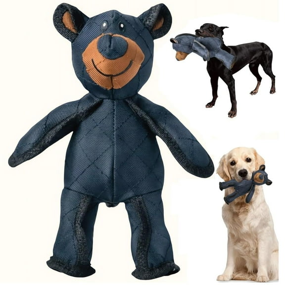 Unbreaka Bear Dog Unbreakable Teddy Extreme Bear 2.0 Dog Toys Aggressive Chewers Indestructible Stuffed Plush Dog Squeaky Toy Keep Them Busy Durable Tough Heavy Duty Chewer Dog Toy Large Breed (1PC)