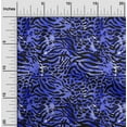 thumbnail image 1 of oneOone Viscose Jersey Medium Blue Fabric Animal Skin Craft Projects Decor Fabric Printed By The Yard 60 Inch Wide-9CR, 1 of 5