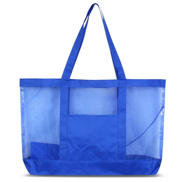 Zodaca Women Large Oversize Mesh See Through Tote Carry Bag Handbag