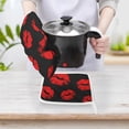 thumbnail image 4 of Red Lips Oven Gloves And Pots Stand Set Oven Gloves And Pot Racks Pot Racks And Oven Gloves Set, 4 of 9