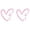Pink, variant on 2Pcs Cross Heart Car Rearview Mirror Sticker Decal, 1.18 × 1.18 Inch Waterproof Vinyl Automotive Window Sticker, Vehicle Interior Decoration Decal for SUV, Truck, Water Bottle, Laptop,Red