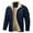 Blue, variant on Kureaily Men's Winter Jacket Lined Coat Warm Thick Jacket with Multi Pockets