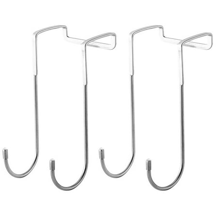 

Riapawel Stainless Steel Round S Shaped Dual Hanger Hook Kitchen Cabinet Clothes Storage 2Pcs