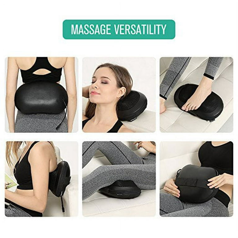 Costway Shiatsu Back And Neck Massager Kneading Shoulder Massage Pillow  W/heat Straps : Target