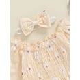 thumbnail image 6 of Suealasg Newborn Infant Girl Fall 2Pcs Outfits 3 6 12 18 Months Long Sleeve Floral Print Romper Bodysuit +Hairband Set Baby Girl Clothes, 6 of 7