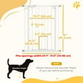 thumbnail image 3 of PawHut 36" Pet Gate with Walk Through Door for Stairs Doorways House White, 3 of 10