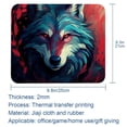 thumbnail image 5 of Wolf Square Desk Mat Mousepad, 8.3x9.8 Inch Non-Slip Rubber Bottom, Printed Gaming Mousepad for Office and Gaming, 5 of 6