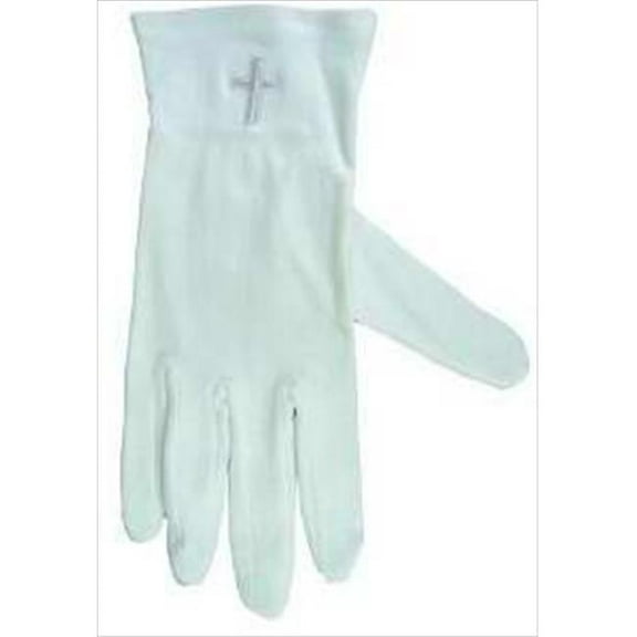 Swanson Christian Supply 154534 Gloves White Cross Cotton Large