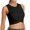 Black, variant on Ichuanyi Women Workout Tops For Women Cropped Tank Tops Dance Tops Sport Yoga Shirts