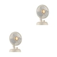 thumbnail image 4 of Kearding Ventilador portátil Cabeza oscilante Ventilador de pie Aire acondicionado Ventiladores de refrigeración silenciosos Oficina en el Blanco recargable 2Conjunto, 4 of 6
