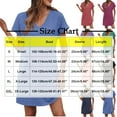thumbnail image 3 of Akafmk Summer Dresses for Women Casual Dresses,Solid Color Round Neck Short Dress Short Sleeve Mini Dresses Loose T Shirt Dresses, 3 of 5