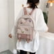 thumbnail image 3 of Mochila estilo Preppy para mujer de Color contrastante de nailon morral Ehuebsd para estudiantes escuela Mochilas grandes Universidad, 3 of 7