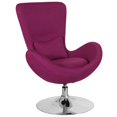 thumbnail image 1 of Egg Series Magenta Fabric Side Reception Chair, 1 of 9