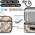 thumbnail image 4 of Multicolor Cat Doodle White Pattern Insulated Lunch Bag Teens,Bento School Lunch Bag for Teens for Work,Picnic or Travel 10.6x7.7x4.3 Inches,12 Can Capacity, 4 of 6