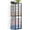 Shadow Black, variant on Wall-Mounted Towel Rack with Rustic Brown Wooden Shelf and 3-Bar Metal Holder